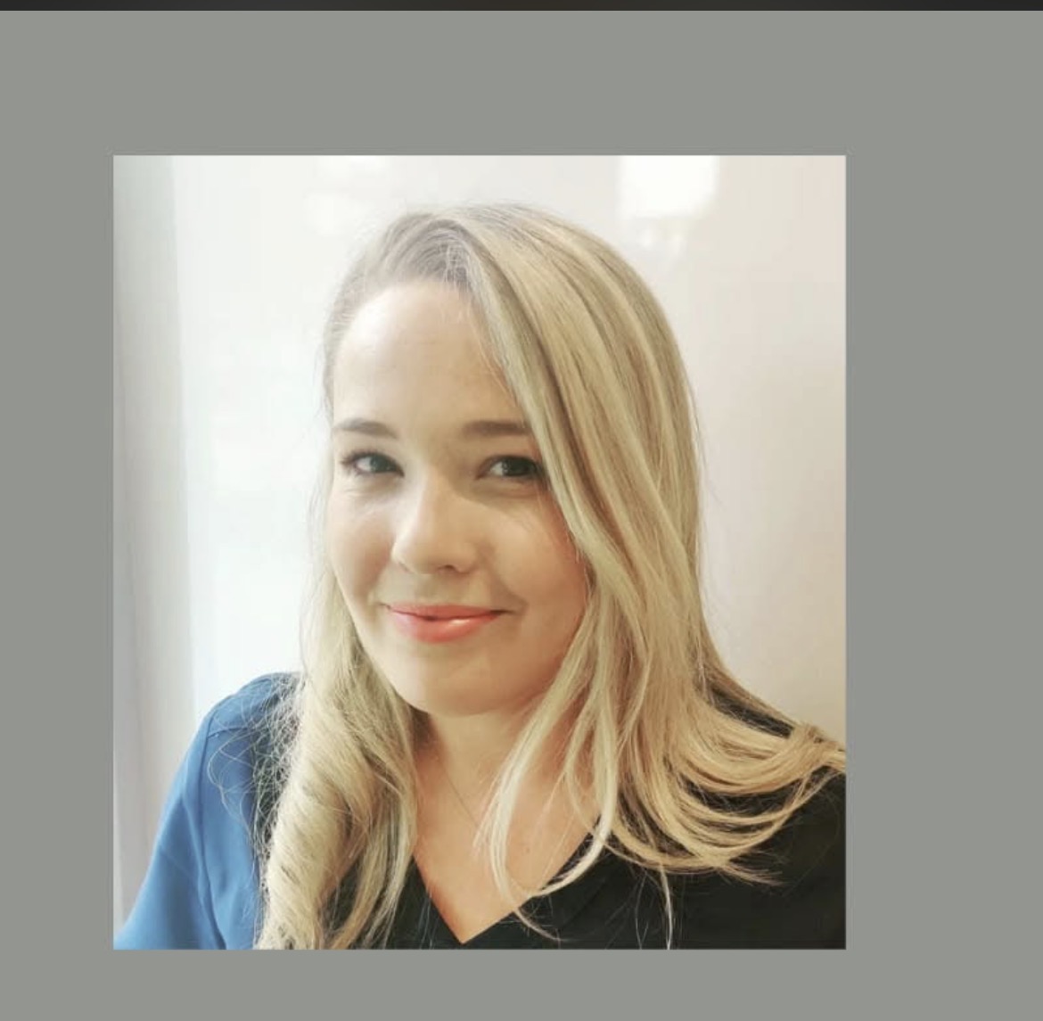 Victoria, therapist and owner of Broad Beauty